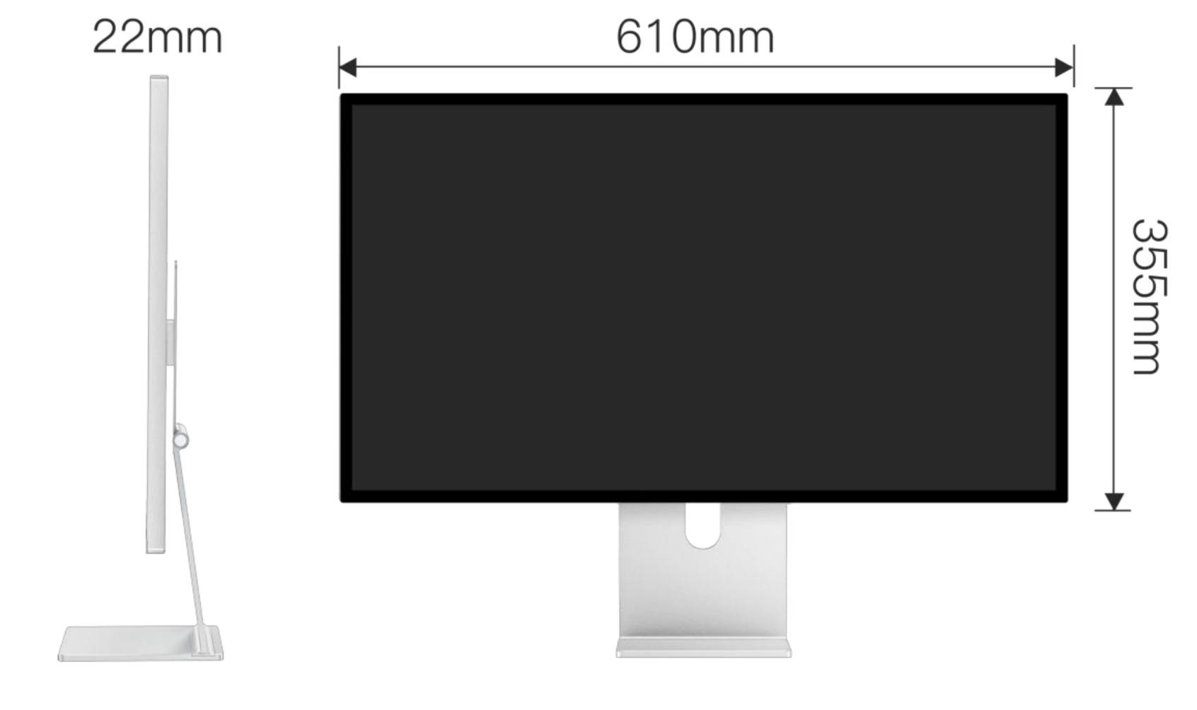 Kuycon G27X SE – wymiary